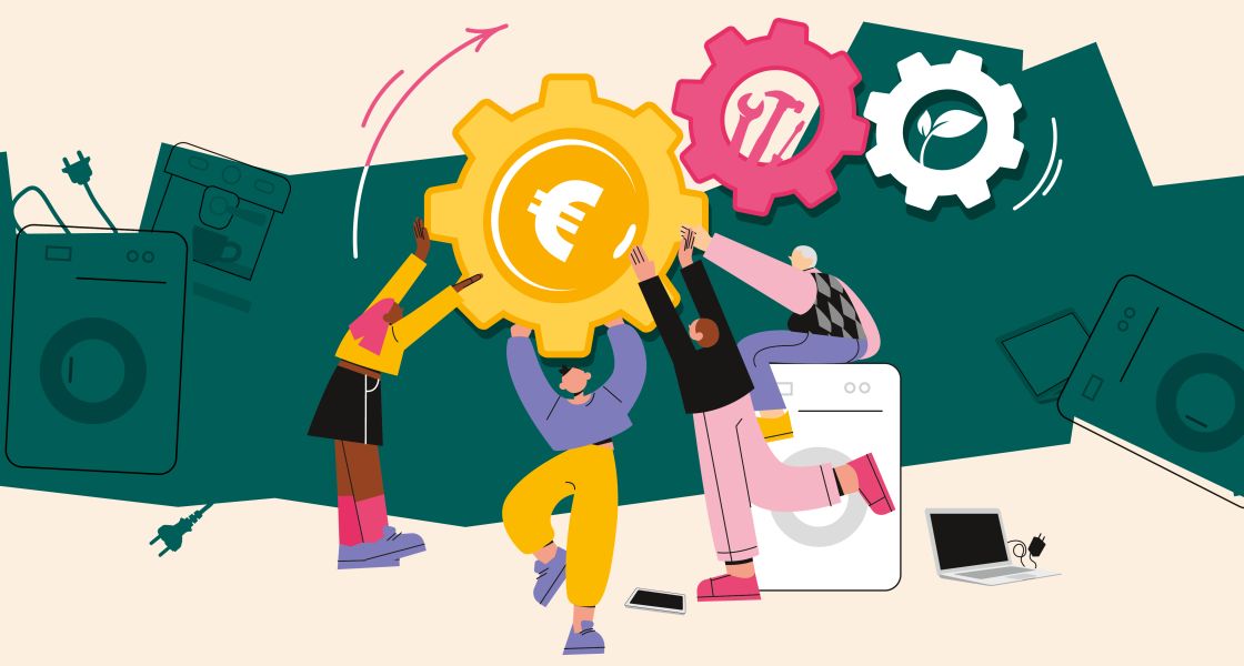 Grafik zum Thema Reparieren lohnt sich. 