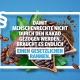 Eine Grafik: blauer Hintergrund ein weißer Rahmen davor mit einem Aufruf und dahinter eine Kakaofrucht