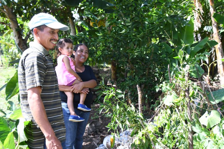 Kleinbauernfamilie in Nicaragua