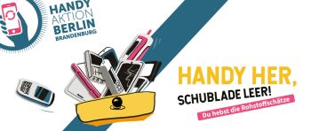 Eine Illustration mit vielen Handy, die aus einer Schublade quillen